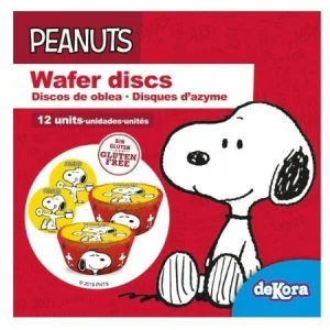 12 disques cupcake Snoopy