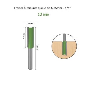 Fraise à rainurer – 10 mm x 30 mm