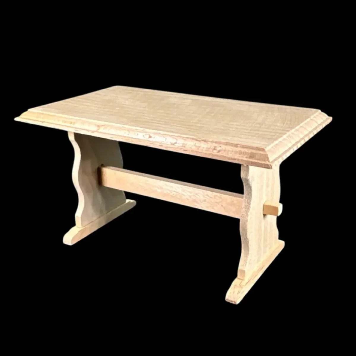 Table campagnarde en bois brut – Image 2