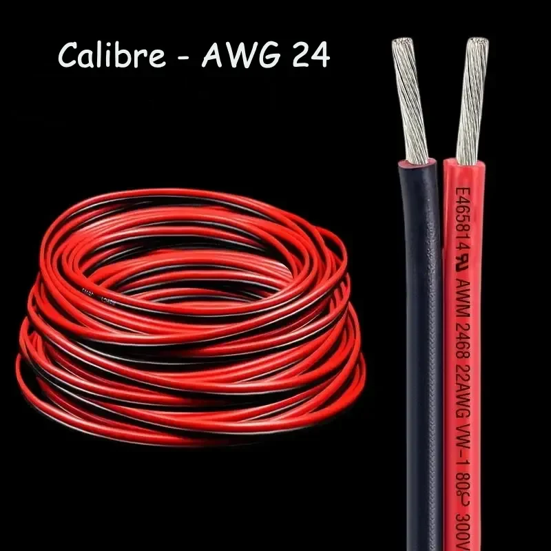 Câble de raccordement 2 conducteurs AWG 24 pour maison de poupée 1/12e – Image 2