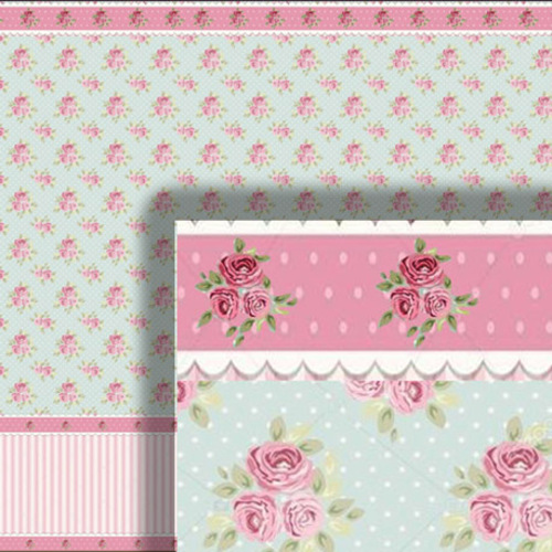 Papier peint » Trois roses « – Image 3